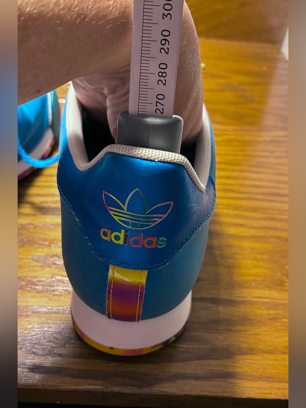 Adidas Originals Samoa Rainbow Sole Sneakers Blue Women’s Size 9 Style G99508 - Picture 12 of 16